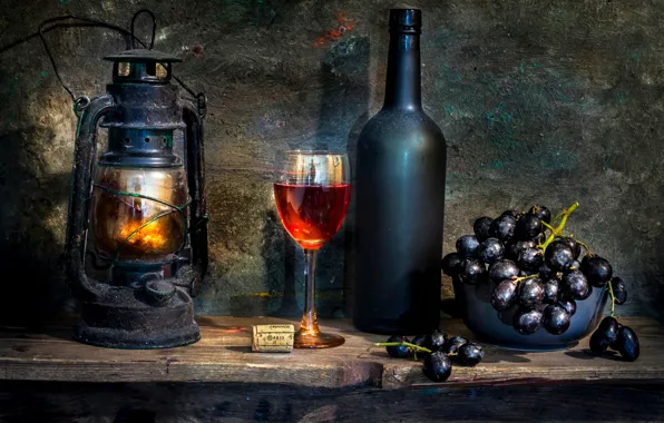 Вино, бутылка, лампа, The last of the summer wine