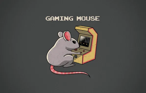 Минимализм, Фон, Мышка, Арт, Gaming, Mouse, Мыш, by Vincenttrinidad