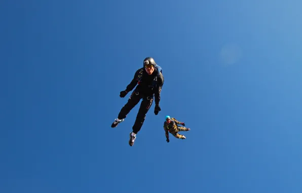 Sky, skydiving, extreme sport