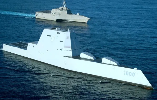 Стелс, эсминец, Independence, Zumwalt, литорал