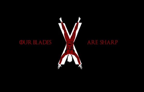 Game of Thrones, skinned people, House Bolton, Our Blades are Sharp