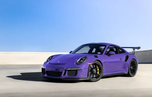 Картинка Porsche, Purple, Black, GT3RS, Wheels