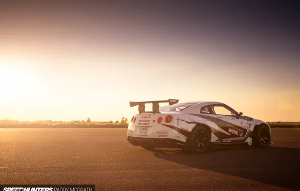 Картинка машина, свет, Nissan, speedhunters, NISMO-GT, The World’s Fastest Drift Car