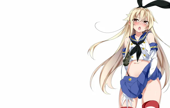 Girl, sexy, long hair, anime, beautiful, pretty, erotic, blonde