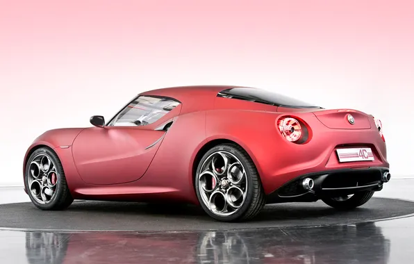 Картинка авто, Alfa Romeo, альфа ромео, задок, 4C Concept