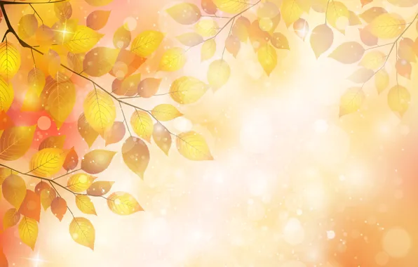 Осень, листья, пузыри, веточка, bubbles, autumn, leaves, twigs