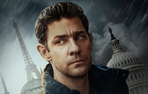 Сериал, постер, TV Series, Jack Ryan, John Krasinski, Джон Красински