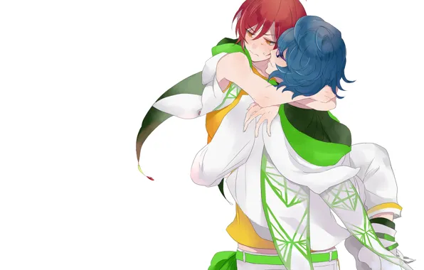 Объятия, парни, двое, Ensemble Stars!, Ансамбль звёзд