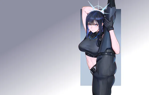 Girl, hot, sexy, boobs, stretch, anime, pretty, babe