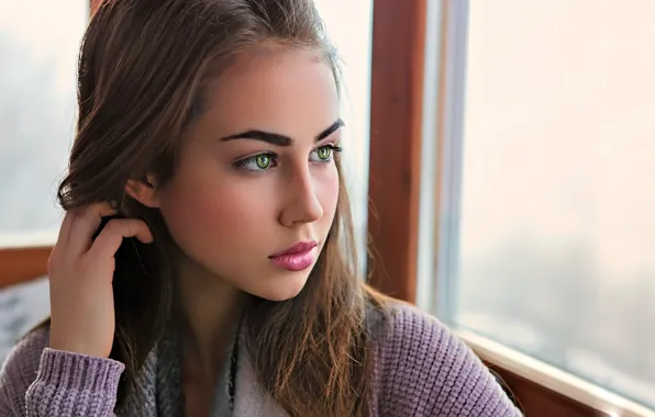 Глаза, взгляд, девушка, красивая, Sophie Limma