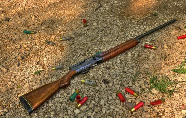 Картинка ружье, патроны, Гладкоствольное, самозарядное, Remington, Model 11