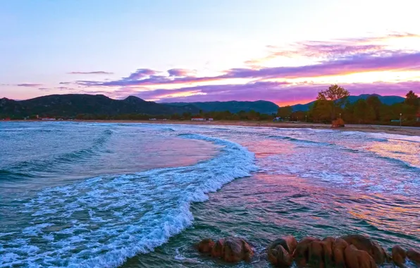 Sea, Greece, Waves, Halkidiki, Sikia