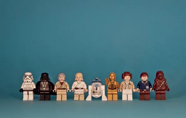 Картинка звездные войны, star wars, lego, персонажи