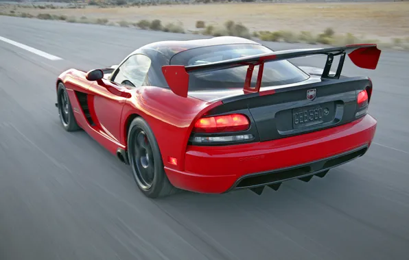 Картинка спойлер, додж, вайпер, Dodge Viper, габариты