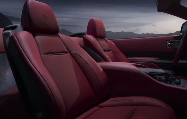 Rolls-Royce, car interior, Rolls-Royce La Rose Noire Droptail