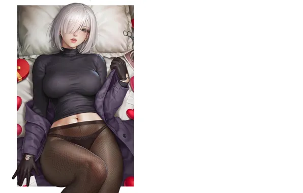 Hot, sexy, boobs, sexy girl, anime, stockings, pretty, babe