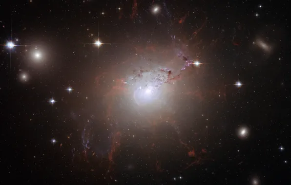 Картинка Хаббл, Космос, Вселенная, Галактики, NGC 1275