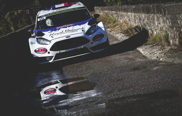 Картинка Ford, Отражение, Форд, WRC, France, Fiesta, Tour de Corse