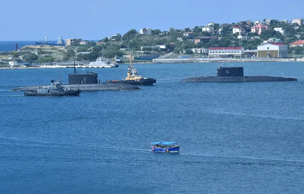 Черное море, буксиры, субмарины, севастополь