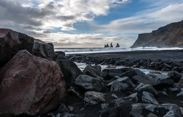 Море, пейзаж, камни