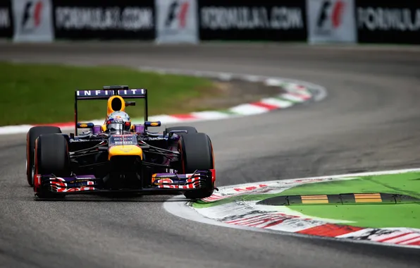 Formula 1, Red Bull, Vettel, Поребрик, Shicane