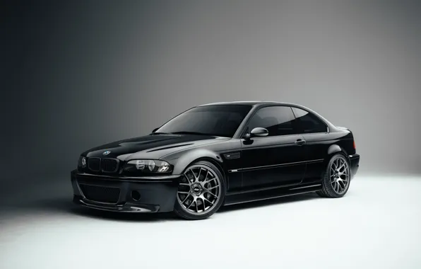 Картинка BMW, Black, E46, Sight