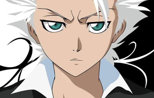Взгляд, аниме, парень, Bleach, Хитсугая Тоуширо