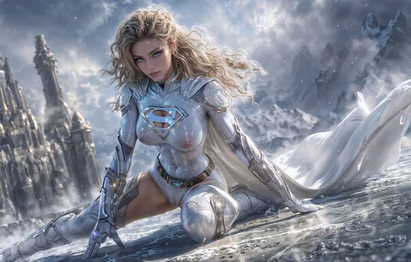 Girl, super girl, ai art