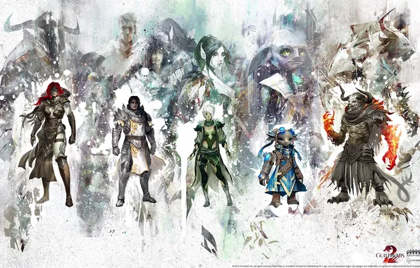 Картинка Wars, герои, GW2, Guild