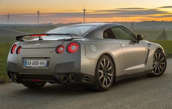 Ниссан, суперкар, Nissan, GT-R, вид сзади, R35, ГТ-Р, Premium Edition