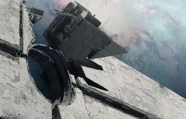 Космос, корабли, станция, полёт, тоннель, руины, homeworld3