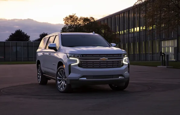 Chevrolet, спереди, SUV, Suburban, 2020