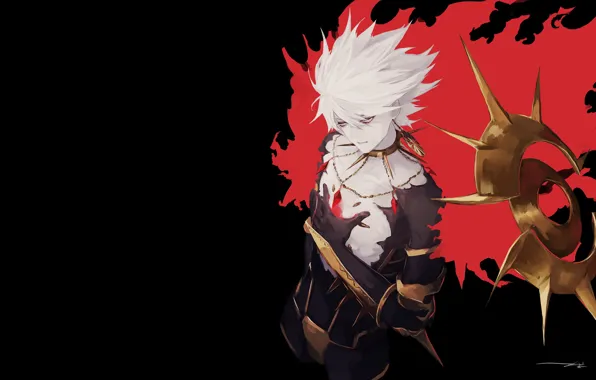 Парень, Fate - Apocrypha, Red Lancer, Судьба Апокриф