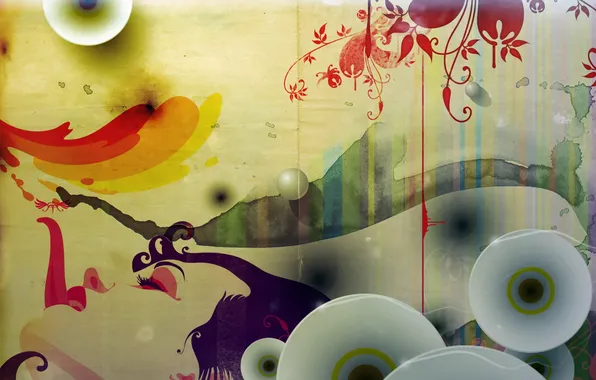 Абстракция, цвет, форма