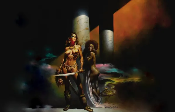 Грудь, Попка, Борис Вальехо, Boris Vallejo, Палач, Executioner, Бронебикини