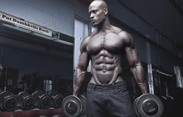 Power, men, abs, bodybuilder, Curin Wilkerson