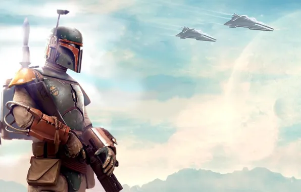 Star wars, боба фетт, Звездный Разрушитель, Star Destroyer, boba fett, bounty hunter, охотник за головами, …