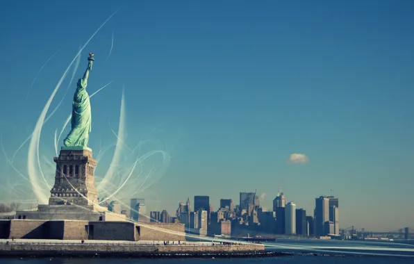 Свобода, Статуя Свободы, New York, озаряющая мир, Statue of Liberty, Liberty Enlightening the World