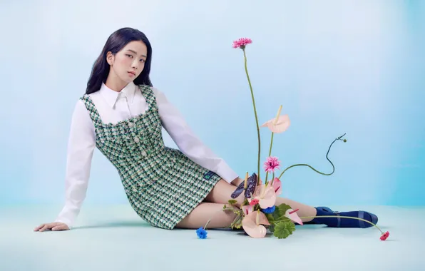 Обои для рабочего стола, kpop, 16:9, blackpink, блэкпинк, ким джису, kim jisoo, kim ji soo