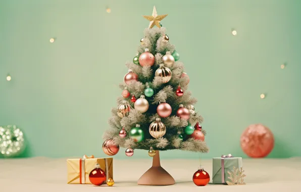 Украшения, шары, елка, Новый Год, Рождество, подарки, new year, happy