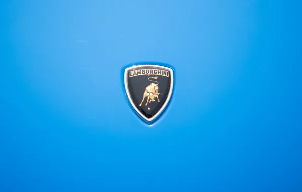 Картинка Авто, Синий, Lamborghini, Машина, Классика, Лого, Логотип, Автомобиль