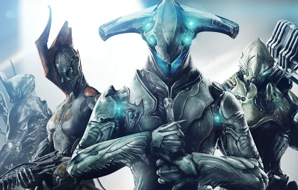 Оружие, игра, арт, существа, персонажи, инопланетяне, Warframe