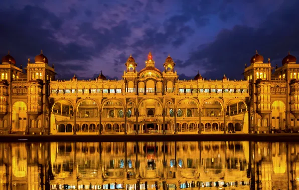 Индия, India, штат Карнатака, Karnataka, Mysore Palace, Майсурский дворец, Майсуру, Mysuru