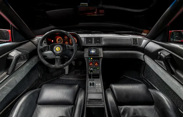 Интерьер, Ferrari, суперкар, supercar, 1992, единственный экземпляр, the only instance, Zagato Elaborazione