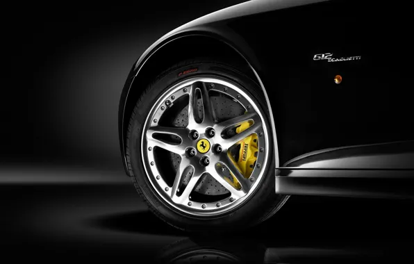 Черный, колесо, Ferrari, диск