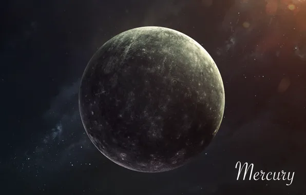 Звезды, Планета, Космос, Меркурий, Арт, Stars, Space, Art