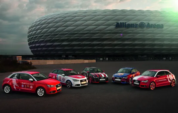 Картинка Audi, Ауди, Машины, Allianz Arena, Альянц Арена, Audi Cup