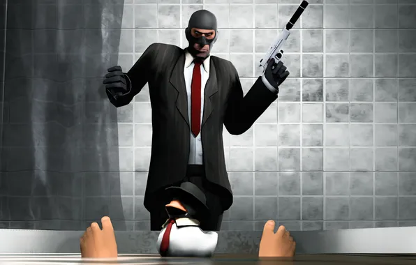 Картинка шпион, Team Fortress 2, spy, Hitman: Blood Money
