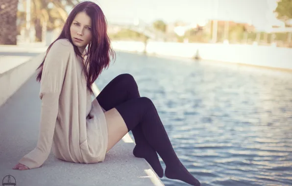 Картинка Nature, Model, Water, France, Beauty, Port, Redhead, Ophуlie