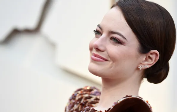 Взгляд, поза, портрет, макияж, актриса, фотосессия, hair, Emma Stone